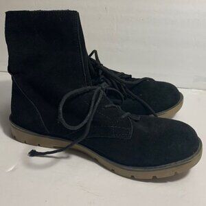 Dirty Laundry black suede leather lace up boots